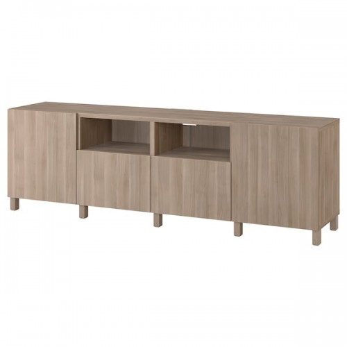 BESTÅ TV unit with doors and drawers