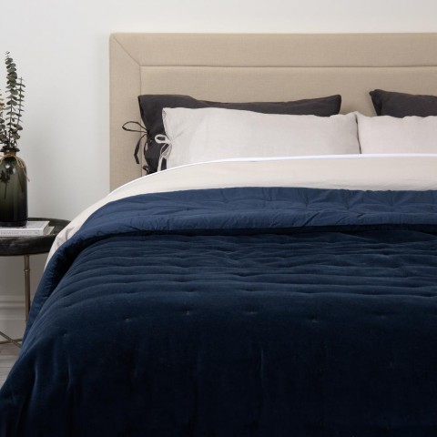 Bedding Sets| Best Home Fashion Navy Queen Quilt Set - VL49938