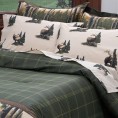Bedding Sets| Blue Ridge Trading Blue Ridge Trading Rocky Mountain Elk 6-Piece Green Twin Comforter Set - DI88221