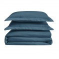 Bedding Sets| Cannon Cannon Heritage Solid 3-Piece Dark Blue Full/Queen Duvet Cover Set - LJ86334
