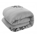 Bedding Sets| Chic Home Design Cheila 8-Piece Silver Queen Comforter Set - BG93020