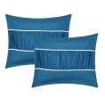 Bedding Sets| Chic Home Design Cheryl 10-Piece Teal King Comforter Set - UO75411