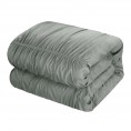 Bedding Sets| Chic Home Design Kaiah 2-Piece Grey Twin Comforter Set - FY19737
