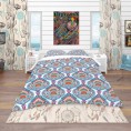 Bedding Sets| Designart 3-Piece Blue King Duvet Cover Set - IS13741