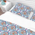 Bedding Sets| Designart 3-Piece Blue King Duvet Cover Set - IS13741