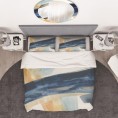 Bedding Sets| Designart 3-Piece Blue King Duvet Cover Set - YC41747