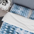Bedding Sets| Designart 3-Piece Blue Queen Duvet Cover Set - RR60438