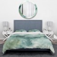 Bedding Sets| Designart 3-Piece Blue Twin Duvet Cover Set - OG20988