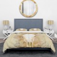 Bedding Sets| Designart 3-Piece Brown King Duvet Cover Set - PM25077