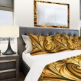 Bedding Sets| Designart 3-Piece Gold Twin Duvet Cover Set - EZ42318