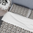 Bedding Sets| Designart 3-Piece Gray and Silver Queen Duvet Cover Set - BX62013