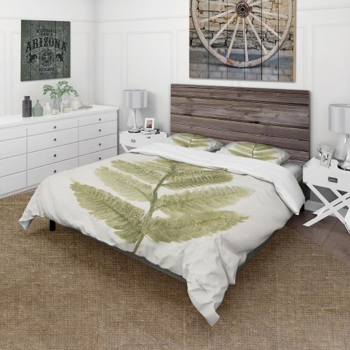 Bedding Sets| Designart 3-Piece Green Twin Duvet Cover Set - BF84887