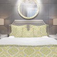Bedding Sets| Designart 3-Piece Green Twin Duvet Cover Set - YP65771