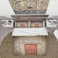 Bedding Sets| Designart 3-Piece Red King Duvet Cover Set - KD34568