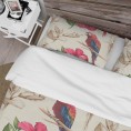 Bedding Sets| Designart 3-Piece Red Twin Duvet Cover Set - IF80975
