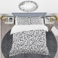 Bedding Sets| Designart Designart Duvet covers 3-Piece Black Twin Duvet Cover Set - FO19283
