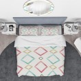 Bedding Sets| Designart Designart Duvet covers 3-Piece Blue King Duvet Cover Set - HO44606