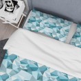Bedding Sets| Designart Designart Duvet covers 3-Piece Blue Queen Duvet Cover Set - AP18376