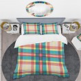 Bedding Sets| Designart Designart Duvet covers 3-Piece Blue Queen Duvet Cover Set - PE09625