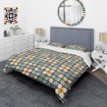 Bedding Sets| Designart Designart Duvet covers 3-Piece Blue Queen Duvet Cover Set - AZ43097