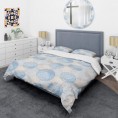 Bedding Sets| Designart Designart Duvet covers 3-Piece Blue Twin Duvet Cover Set - CY26902