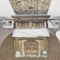 Bedding Sets| Designart Designart Duvet covers 3-Piece Brown Queen Duvet Cover Set - LH48966