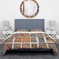 Bedding Sets| Designart Designart Duvet covers 3-Piece Brown Queen Duvet Cover Set - IE07025