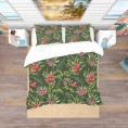 Bedding Sets| Designart Designart Duvet covers 3-Piece Green King Duvet Cover Set - OL10490