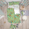 Bedding Sets| Designart Designart Duvet covers 3-Piece Green Twin Duvet Cover Set - HT87324