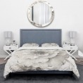 Bedding Sets| Designart Designart Duvet covers 3-Piece Grey Twin Duvet Cover Set - UC06183