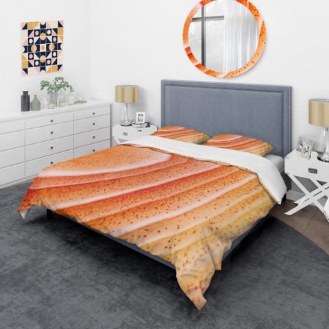 Bedding Sets| Designart Designart Duvet covers 3-Piece Orange Twin Duvet Cover Set - XI87929