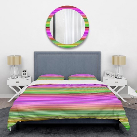 Bedding Sets| Designart Designart Duvet covers 3-Piece Pink King Duvet Cover Set - BV36337