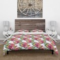 Bedding Sets| Designart Designart Duvet covers 3-Piece Pink King Duvet Cover Set - OW46295