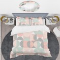 Bedding Sets| Designart Designart Duvet covers 3-Piece Pink Queen Duvet Cover Set - ZH18264