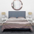 Bedding Sets| Designart Designart Duvet covers 3-Piece Purple Twin Duvet Cover Set - PA34555