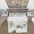 Bedding Sets| Designart Designart Duvet covers 3-Piece White Twin Duvet Cover Set - LM64555