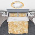 Bedding Sets| Designart Designart Duvet covers 3-Piece Yellow and Gold Queen Duvet Cover Set - LY02005