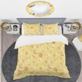 Bedding Sets| Designart Designart Duvet covers 3-Piece Yellow Twin Duvet Cover Set - KP94442