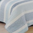 Bedding Sets| Estate Collection Delray 3-Piece Blue King Quilt Set - MO63606