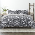 Bedding Sets| Ienjoy Home Home 3-Piece Black Full/Queen Duvet Cover Set - CI98437