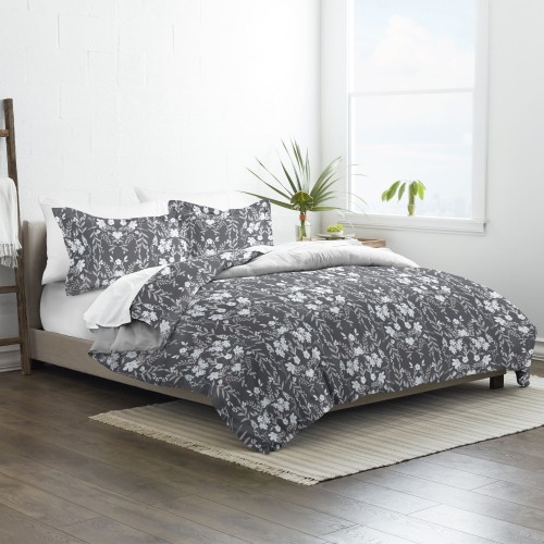Bedding Sets| Ienjoy Home Home 3-Piece Black Full/Queen Duvet Cover Set - CI98437
