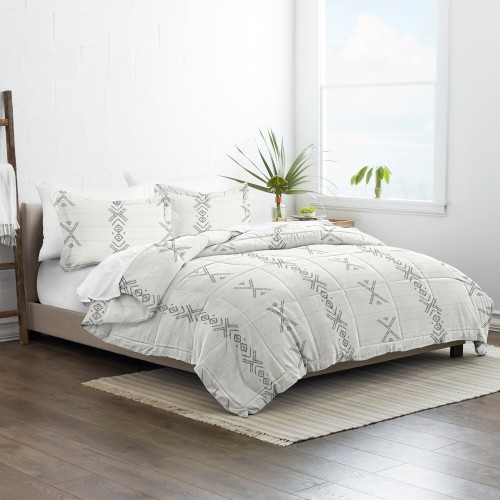 Bedding Sets| Ienjoy Home Home 3-Piece Gray Full/Queen Comforter Set - UR77052