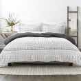 Bedding Sets| Ienjoy Home Home 3-Piece Gray Full/Queen Duvet Cover Set - IV14224