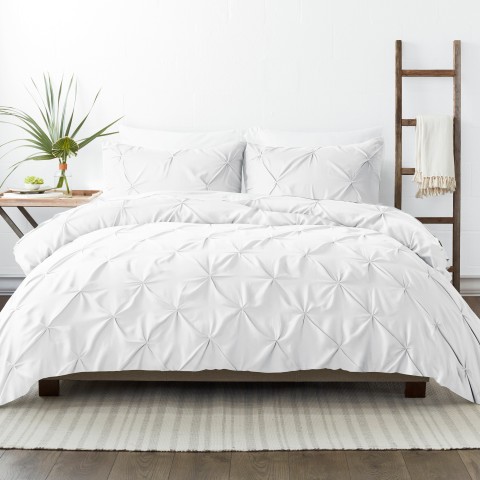 Bedding Sets| Ienjoy Home Home 3-Piece White King/California King Duvet Cover Set - ON02063