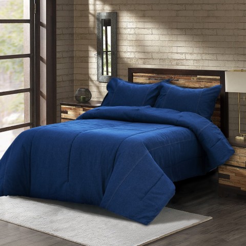 Bedding Sets| Karin Maki Karin Maki Denim Blue Denim Full Comforter Set - EG18653