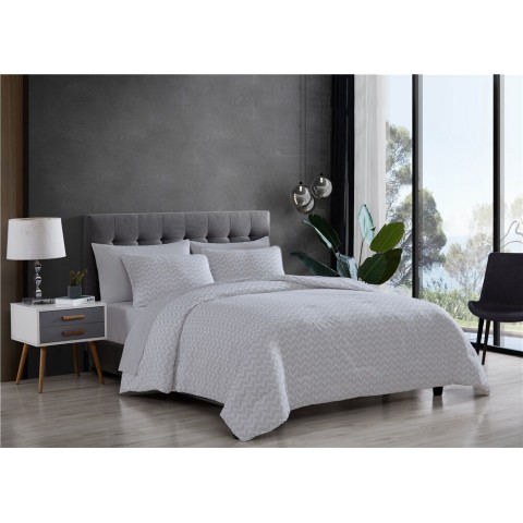 Bedding Sets| The Nesting Company 7-Piece Gray Queen Comforter Set - OA68321