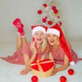 2 Pieces Christmas Santa Hats Long Red Funny Santa Hat 11.8 x 33.5 Inch with White Balls Creative Funny Classic Christmas Hat Cute Xmas Hat for Holiday Costume New Year Ornament Party Supplies Decor