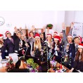 24 Felt Santa Hats for Holiday Parties | Festive Family Christmas Photos | Virtual Office Meeting Prop