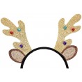 6Pcs Christmas Headband Christmas Tree Reindeer Snowflake Santa Hat Reindeer Antlers Headband Deer Party Hats Holiday Party Headgear for Christmas Party