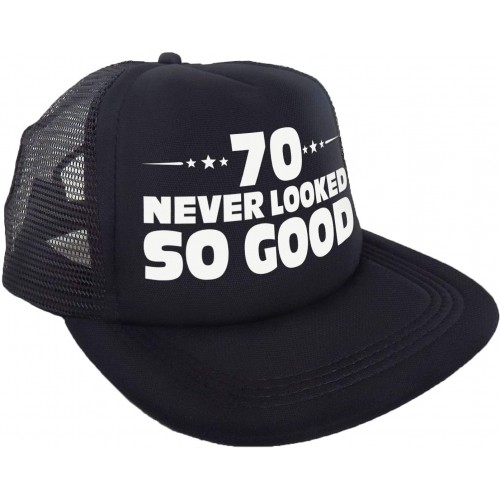 "70 Never Looked So Good" Hat Happy 70th Birthday Party Supplies Ideas and Decorations Funny Birthday